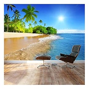 BRAND_NAMETropical Beach Shore Vacation Wall Mural Decor
