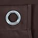 Deconovo Blackout Curtains, Solid Room Darkening Curtains for Living Room, Thermal Insutaled Drapes for Kitchen Patio Door Nursery, Grommet Top (Chocolate, 42x63 Inch, 1 Panel)
