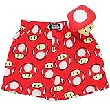 Super Mario Mushroom Mens Boxer Shorts in Bank Gift Set (Teen/Adult)
