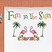 Collections Etc Fun in The Sun Flamingo Summer Tropical Party Décor Garage Door Magnets
