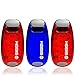 SIGEM Clip on Safety LED Light and Accessories, Red-Blue, 3-Pack