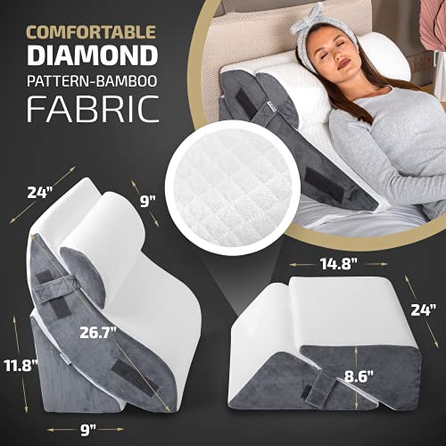 Luxone 5 Pcs Adjustable Relaxing System w/Leg Elevation Pillow