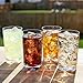 Lily's Home Unbreakable Highball Tumblers, Made of Shatterproof Tritan Plastic and Ideal for Indoor and Outdoor Use, Reusable (14oz each, Set of 4)
