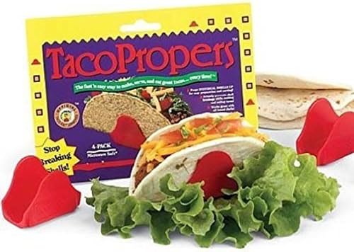 Cherry Queen Fiesta 12 Pack Set: Taco Propers TacoProper Single Shell Holders Stands 11934PF