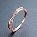 Redbarry Fashion Criss Cross X 18k Gold Plated CZ Diamond Promise Eternity Rings Wedding Band