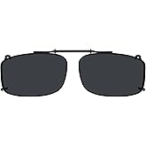Eyekepper Clip on Sunglasses Over Eyeglasses for Men, 56 * 34MM | Sunglass Clips, Polarized Clip-on Shades, Men's Clip ons, Clipon for Women, Attachment for Eyeglass, Snap on 56mmX34mm Lenses