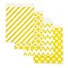 KEYYOOMY 100 Pcs Yellow Candy Buffet Bags Small Cookie Bags Polka Dot Paper Treat Bag for Wedding Birthday Party (5 inch x 7 inch)