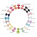 Baby Hair Clips and Bows 2 Inch Fully Lined Tiny Barrettes for Baby Girls Toddler Infants and Kids (Set 5)