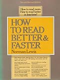 How to Read Better and Faster, Lewis, Norman, 0690015283