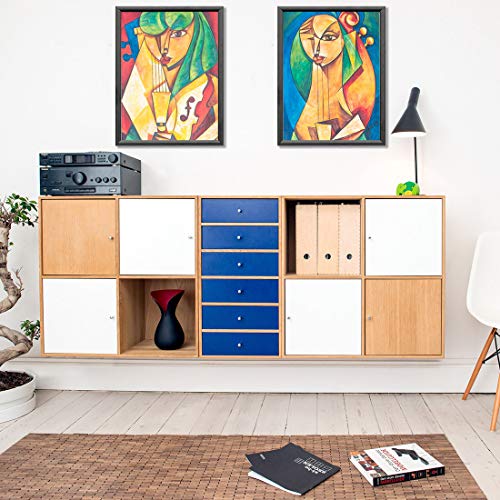 HAITIAN Snap Poster Frame for 18x24 Inch Poster, Front Open Wall Hanging Style, Durable Aluminum Profile, Color Black