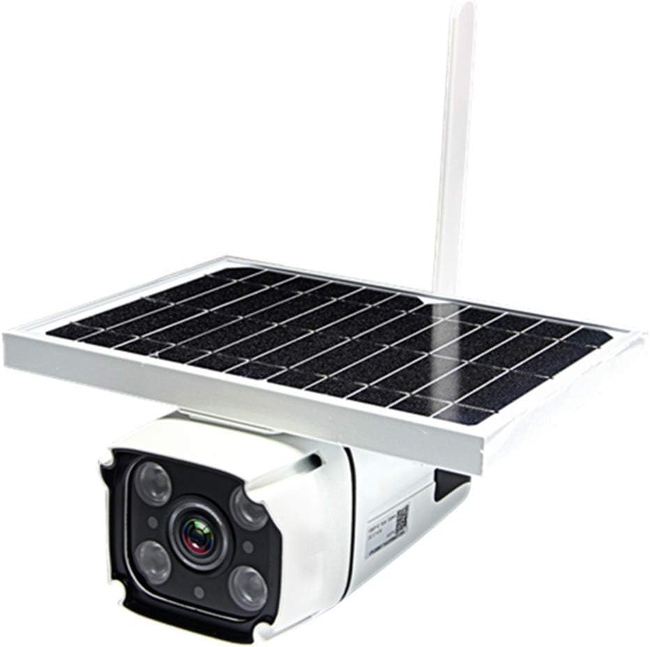 LUOZI Solar Powered Camera, Outdoor Wifi Camera with Motion Detection Night Vision Surveillance Camera Built in Battery IP66 Waterproof