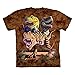 The Mountain T-Rex Rex Collage Mens Brown T-shirt