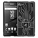 Sony Xperia Z5 Compact Case, Cruzerlite Bugdroid Circuit Case Compatible for Sony Xperia Z5 Compact - Black