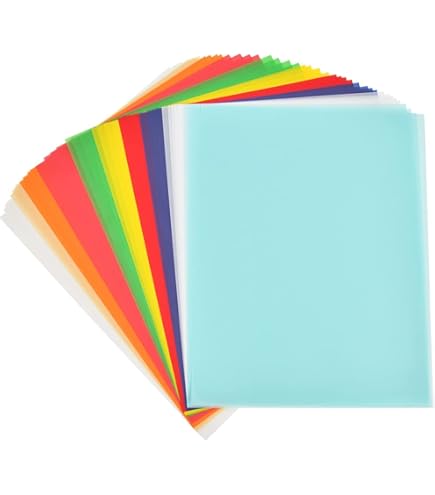 thumbnail image 2 of Pretty Colored Vellum Paper - 50 Sheets, 10 Colors, Printable Translucent Paper 2 of 14