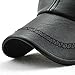 GESDY Men's Vintage Adjustable PU Leather Baseball Cap Outdoor Sports Driving Sun Hat, Black1, 56-61cm