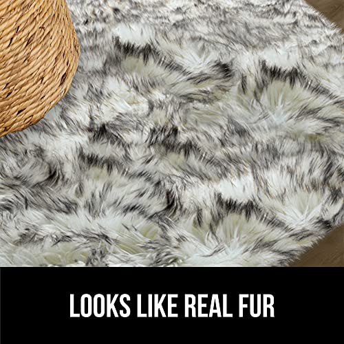 Gorilla Grip Fluffy Faux Fur Rug, 5x7, Machine Washable Soft Furry Area