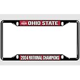 Ohio State Buckeyes 2024 National Champions License Plate Frame, Black