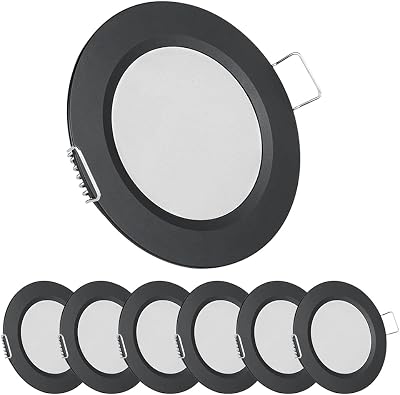 acegoo 12V LED Campervan Recessed Ceiling Light 2.5W 6 pack 3000K CRI 93