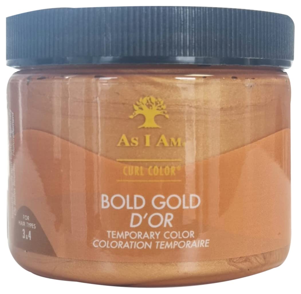 As I Am Curl Color Bold Gold- Temporary Colour & Curling Gel 6oz