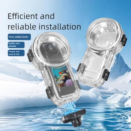Invisible Dive Housing Case for Insta360 X5, 60m Depth Resistant to Scratches and Drops, Waterproof Case for Insta 360 X5