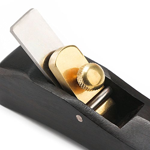Ebony Hand Planer, 0.3 inch Blade Width EnPoint Woodworking Hand Plane Craftsman Planer Curved Bottom Concave Wood Small Plane for Joinery Woodcraft Guitar Violin Viola Cello Wooden Music Instrument - Thumbnail 3