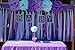 Mermaid Under The Sea Party Decorations Purple Blue Pastel Decorations Baby Shower Decorations Tissue Paper Pom Pom First Birthday Decorations Sea Theme Party Decor/Purple Bridal Shower Decorations