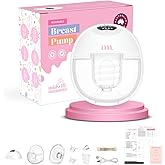 TMM Wearable Breast Pump, Hands Free Wireless Breast Pump, 4 Modes, 12 Suction Levels, Portable & Lightweight, 24mm Flange - 1 Pack