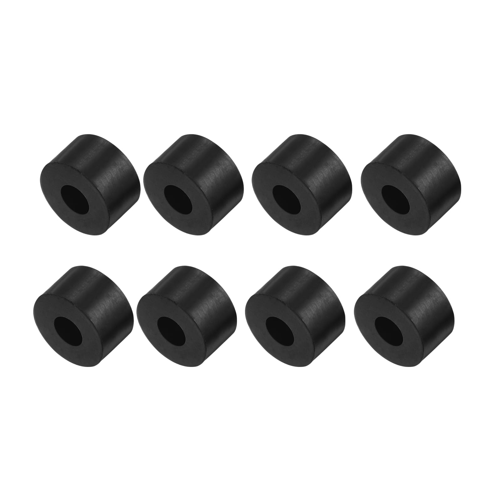 Kozelo 8pcs Rubber Spacer [10x15x25mm] Anti Vibration Isolation Pads, for Home Cars Boat Accessories, Neoprene, Black