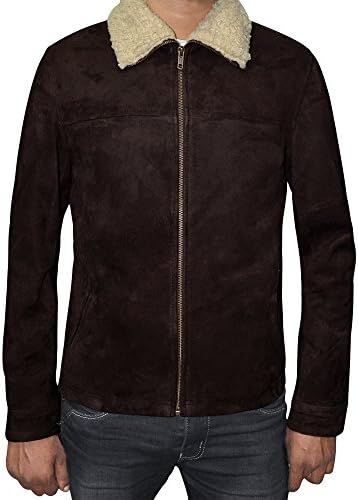 The Walking Dead Rick Grimes Brown Suede Leather Jacket (XX-Large)