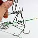 Sougayilang Fishing Hook Snelled Stainless Steel Wire Leader Fishing Rigs Hooks Pack of 10pcs