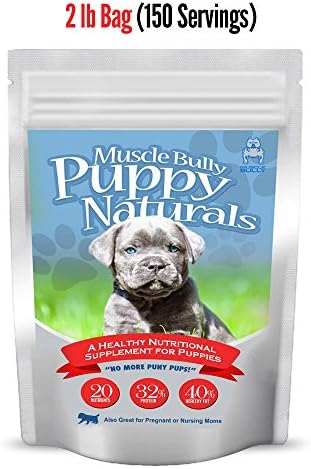 Muscle Bully Puppy Naturals, Puppy Vitamins and Nutrients - Nutritionally supports overall health, energy levels, the immune system, eyes, ears, teeth, and gums. For growing healthy puppies.