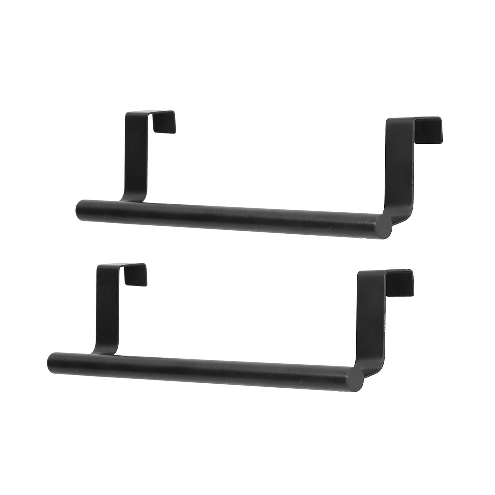 Stainless Steel Over Door Towel Bar - 2 Pack, 9 Inch, Kitchen & Bathroom Towel Holder