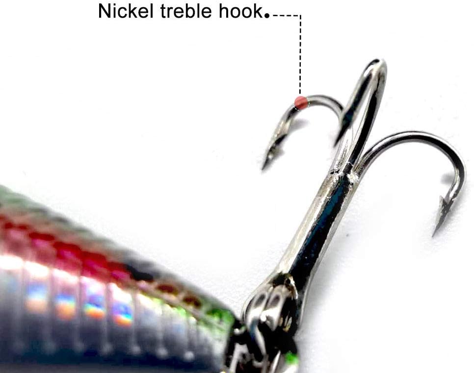 SEASKY Fishing Plug Lures Micro Popper Topwater Trout Attack in Freshwater (Green) : Sports & Outdoors