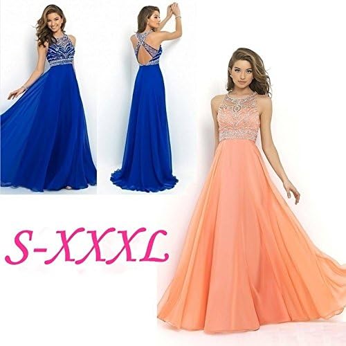 2017 Women39;s Fashion Sexy Long Chiffon Dress Bridesmaid Formal Gown Ball Party Cocktail Evening Prom Dress