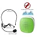 Voice Amplifier, MAONO AU-C03 Mini Rechargeable PA system (1020mAh) with Wired Microphone for Teachers, Presentations, Coaches, Tour Guides, Market Promotion (Green)