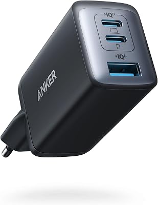 Carregador usb c anker charger 735 (nano ii 65w), carregador de parede rápido pps compacto de 3 portas para macbook pro/air, ipad pro, galaxy s20/s10, dell xps 13, note 20/10+, iphone 13/pro, pixel , etc.