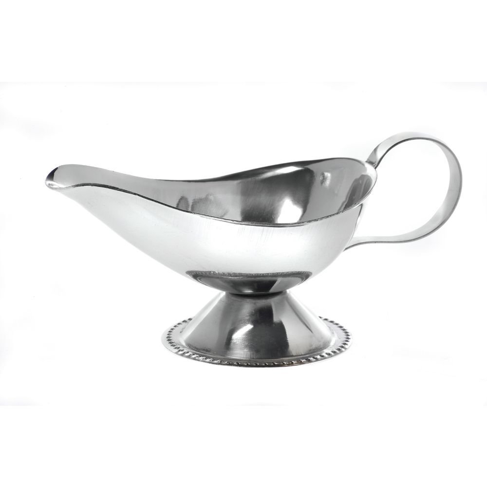 HUBERT 5 oz Footed Gravy Boat Stainless Steel