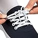 FOOTMATTERS No Tie Flat Stretch Shoe Laces - Elastic Laces 30 in (76 cm) – White - 3 Pairs