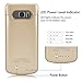Galaxy s6 Edge Plus Battery Case - BIGFOX External Charger Case for Samsung Galaxy S6 Edge Plus - [4200mAh] S6 Edge Plus Ultra Slim Rechargeable Portable Charger Cover Case Power Bank Case (Gold)