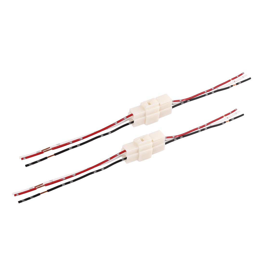 sourcing map 2pcs DC12V 3 Pin Male Female Waterproof Electrical Wire Connector for Car