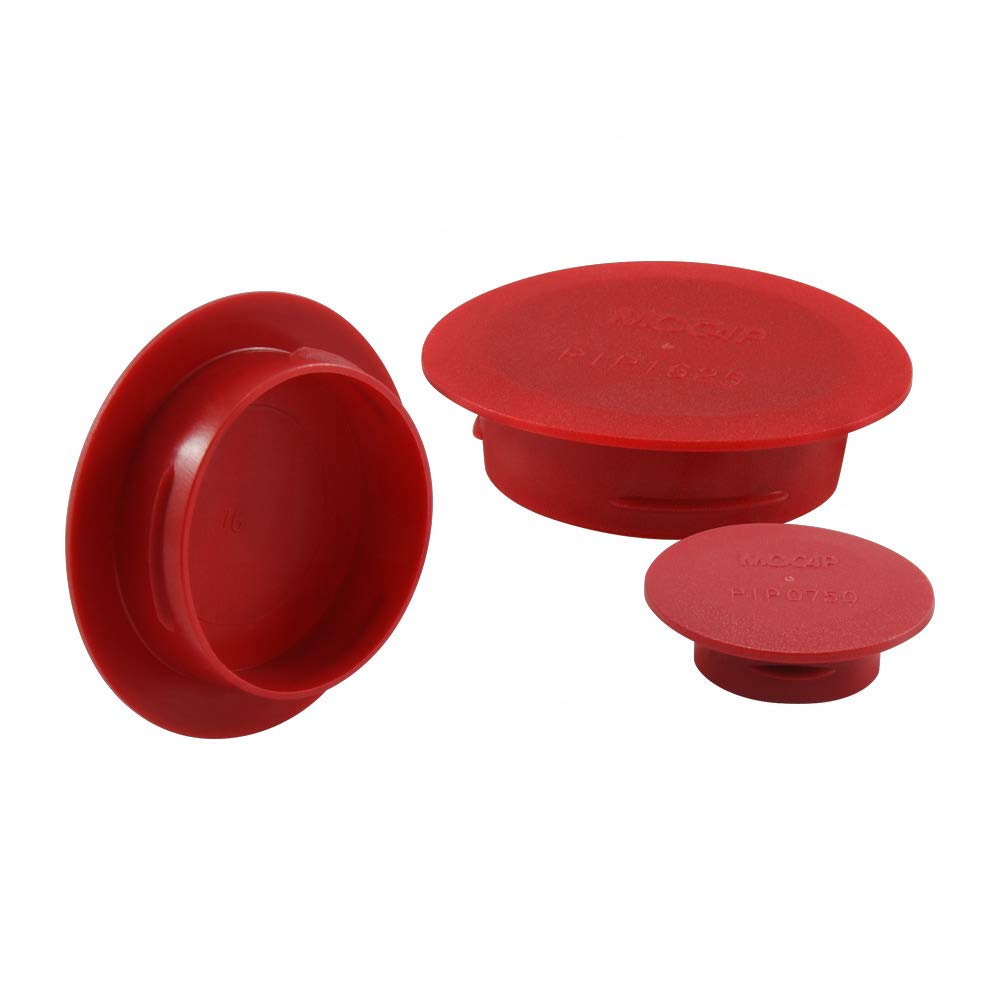 Pushin Plugs (qty20) PIP1625RD1 MOCAP Red LDPE Threads, SAE 15/8 for