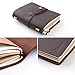 Leather Travel Journal, Handmade Travelers Notebook Refillable, Gift for Men & Women, Perfect to Write in, 3 Inserts/192 Pages Vintage Travel Diary, Pocket Size 5.2