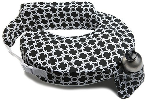 My Brest Friend My Brest Friend Nursing Pillow, Black and White Marina