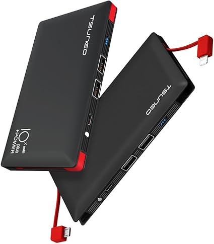 Amazon モバイルバッテリー 大容量 ケーブル内蔵 mah Mfi認証 スマホ 充電器 ライトニング Microusbコネクタ付 2usbポート 4台同時充電 軽量 持ち運び便利 Iphone Ipad Android対応 ブラック モバイルバッテリー 通販