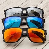Gamma Ray Stealth Electric Polarized UV400 Flat Black Wayfarer Square Sunglasses in Shatterproof Nylon Frame