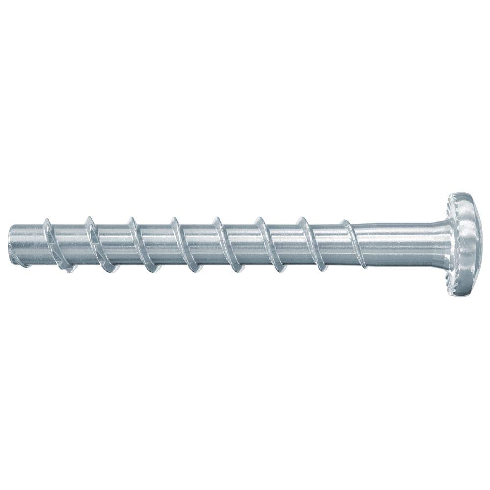 fischer UltraCut FBS II 6 x 40/5 Large Panhead, Powerful Concrete Screw, Panhead Screw, for Attaching in Sanitary, Heating and Air Conditioning, Galvanised, Pack of 100