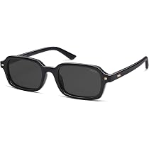 SOJOS Retro Hippie Rectangle Sunglasses 70s 80s Small Narrow  display picture 3