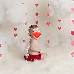 2PCS White Baby Angel Wings with Headband, Newborn