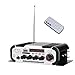 ARCHEER Mini Karaoke Machine Power Amplifier Digital Motorcycle Stereo Amplifier Music Player with Remote Control, Support FM/ MP3/ MP4/ SD/ USB/ DVD for Auto Car/ Boat/ Motorcycle/Home