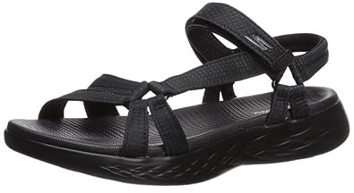 skechers sandals black